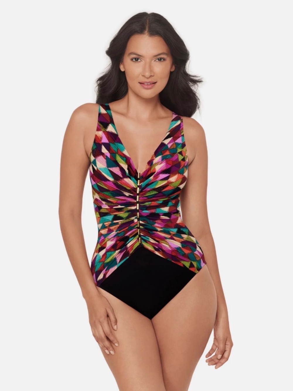 Miraclesuit Farfalle Charmer One Piece Swimsuit US 6 Slimming Shaping NWT